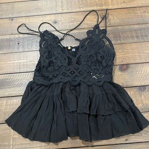 Free People Black Tank Top